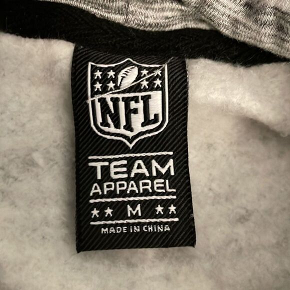 NFL Team Apparel Ultra Game Gray Saints Hoodie Sweatshirt Mens Medium - Picture 2 of 11